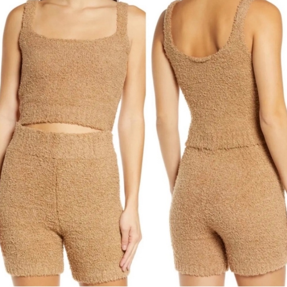Skims Cozy Knit Tank Top sz. S/M Camel
